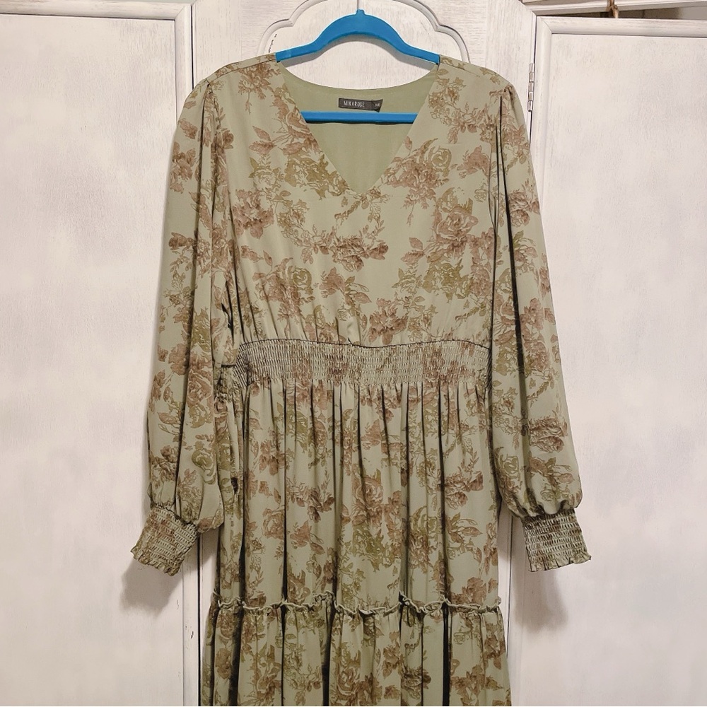 Milkerose Jacey Dress in Laurel Leaf Size 2X - Picture 7 of 13